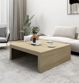 VidaXL Salontafel 100x100x35 cm spaanplaat sonoma eikenkleurig