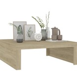 VidaXL Salontafel 100x100x35 cm spaanplaat sonoma eikenkleurig