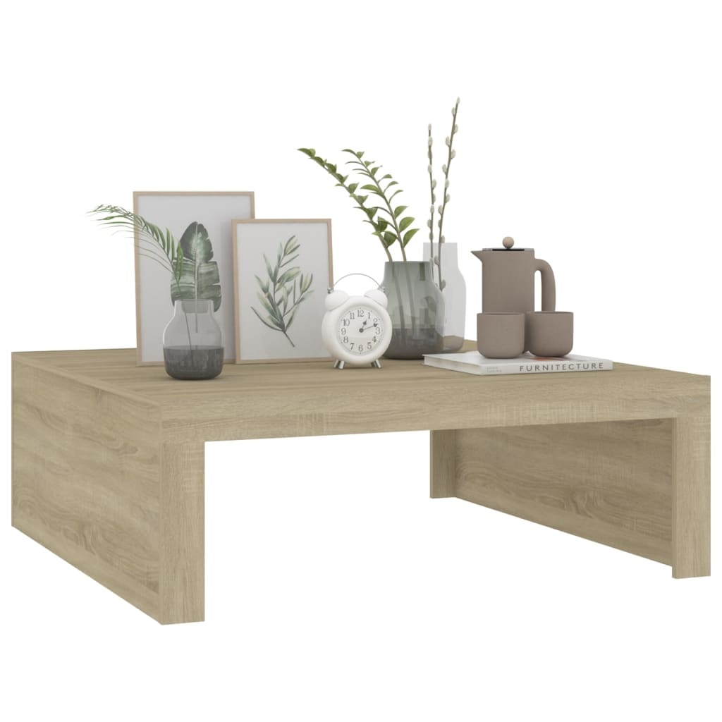 VidaXL Salontafel 100x100x35 cm spaanplaat sonoma eikenkleurig