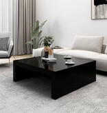 VidaXL Salontafel 100x100x35 cm spaanplaat zwart
