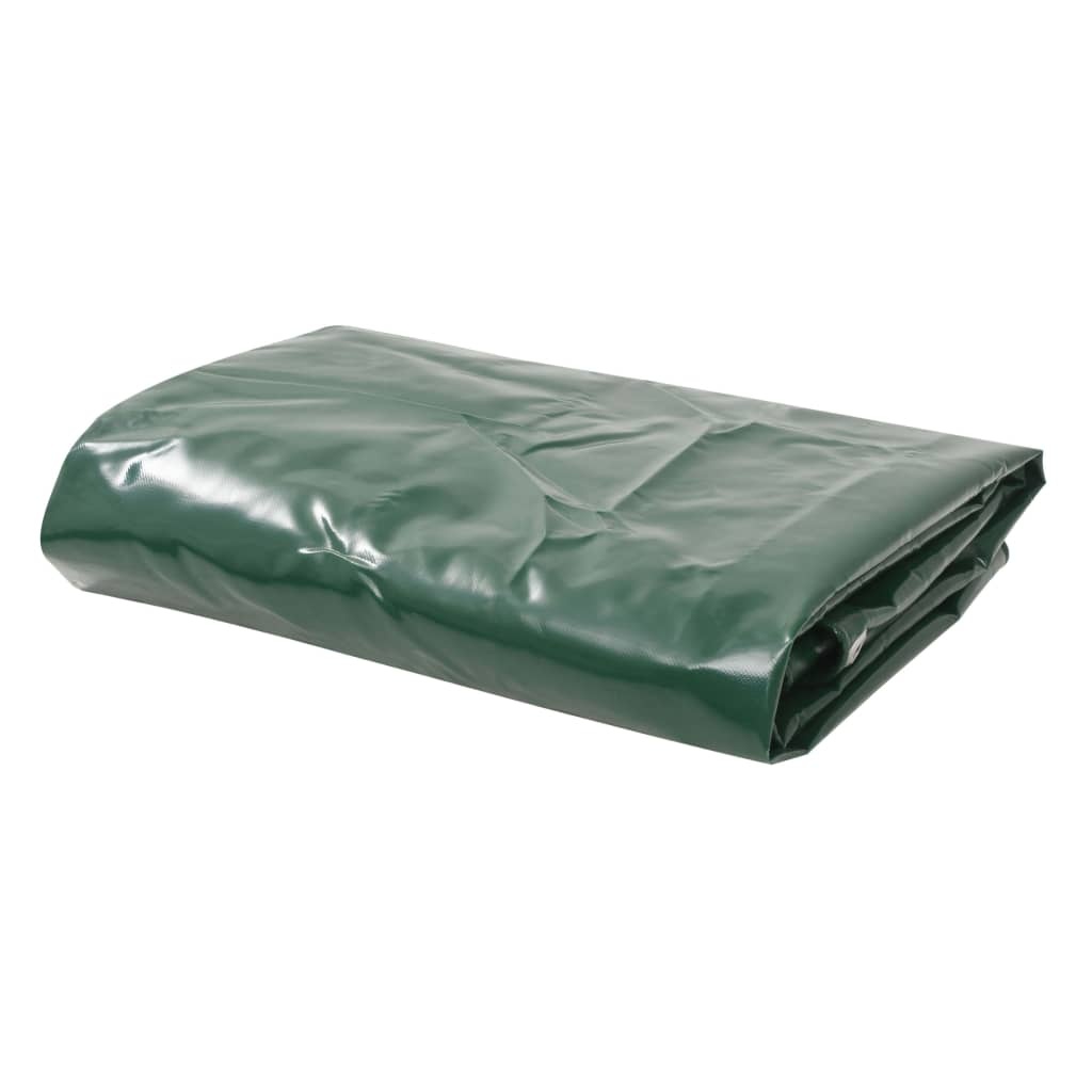 VidaXL Dekzeil 650 g/m² 3x3 m groen