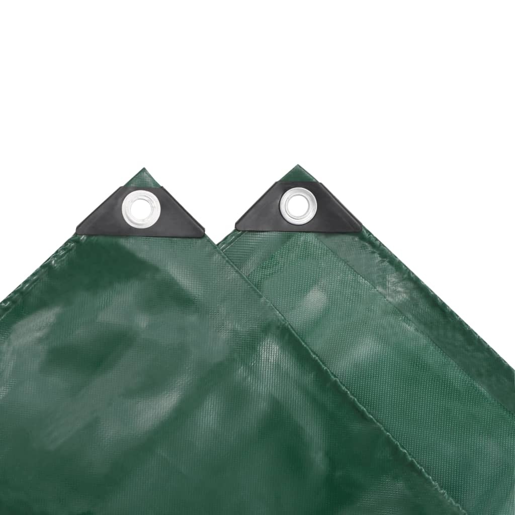 VidaXL Dekzeil 650 g/m² 3x3 m groen