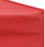 VidaXL Partytent inklapbaar met zijwanden 3x3 m rood