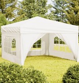 VidaXL Partytent inklapbaar met zijwanden 3x3 m crèmekleurig