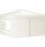 VidaXL Partytent inklapbaar met zijwanden 3x3 m crèmekleurig