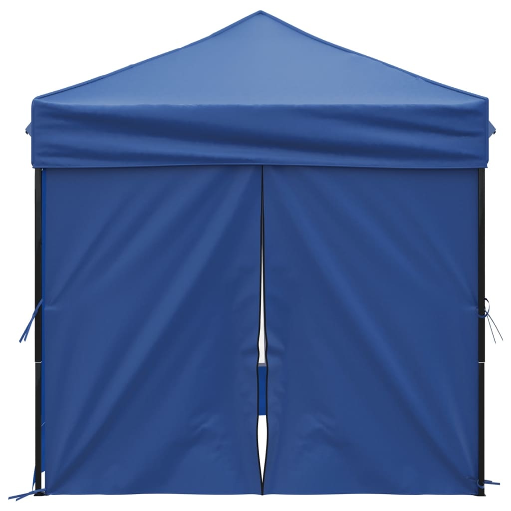 VidaXL Partytent inklapbaar met zijwanden 2x2 m blauw