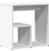 VidaXL Bijzettafel 50x30x50 cm bewerkt hout wit