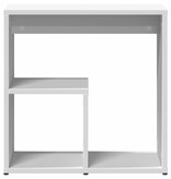 VidaXL Bijzettafel 50x30x50 cm bewerkt hout wit