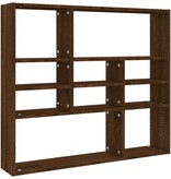 VidaXL Wandschap 90x16x78 cm bewerkt hout bruineikenkleurig
