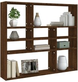 VidaXL Wandschap 90x16x78 cm bewerkt hout bruineikenkleurig