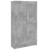 VidaXL Boekenkast 82,5x30,5x150 cm spaanplaat betongrijs