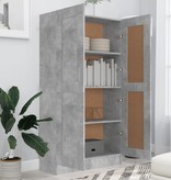 VidaXL Boekenkast 82,5x30,5x150 cm spaanplaat betongrijs