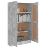 VidaXL Boekenkast 82,5x30,5x150 cm spaanplaat betongrijs