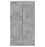 VidaXL Boekenkast 82,5x30,5x150 cm spaanplaat betongrijs
