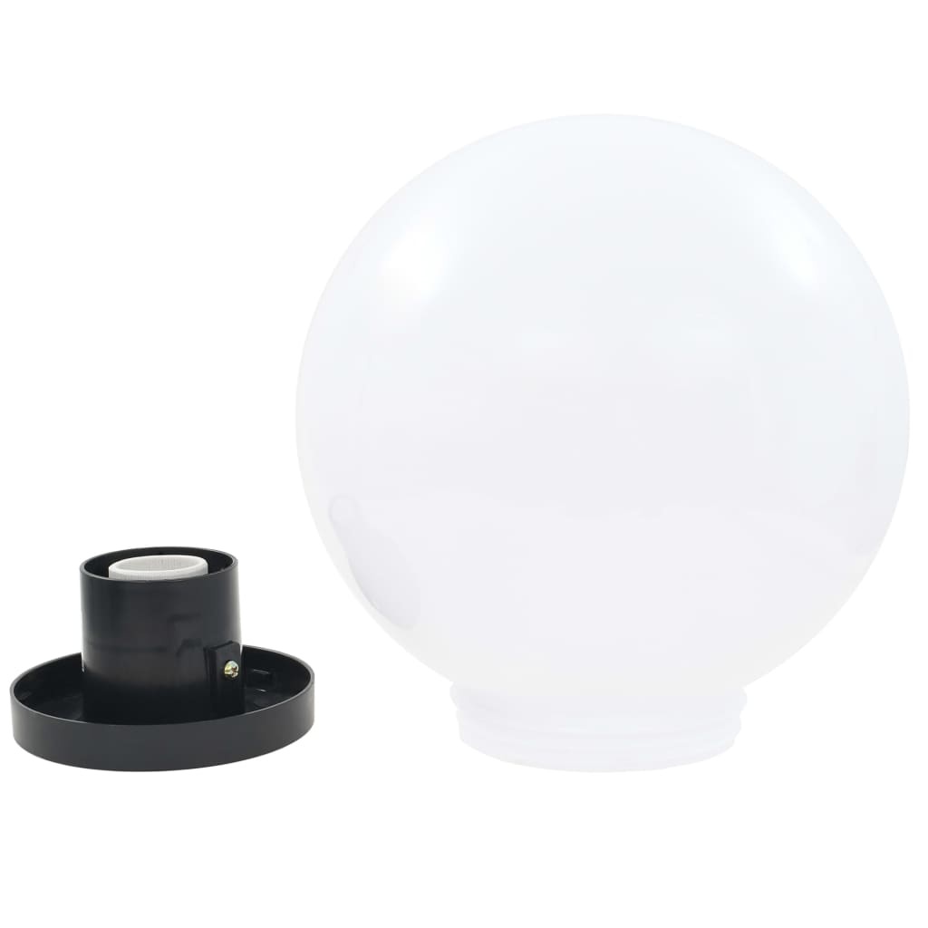 VidaXL LED-bollampen 2 st rond 25 cm PMMA
