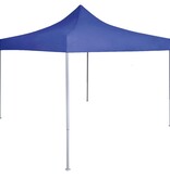VidaXL Partytent professioneel inklapbaar 2x2 m staal blauw