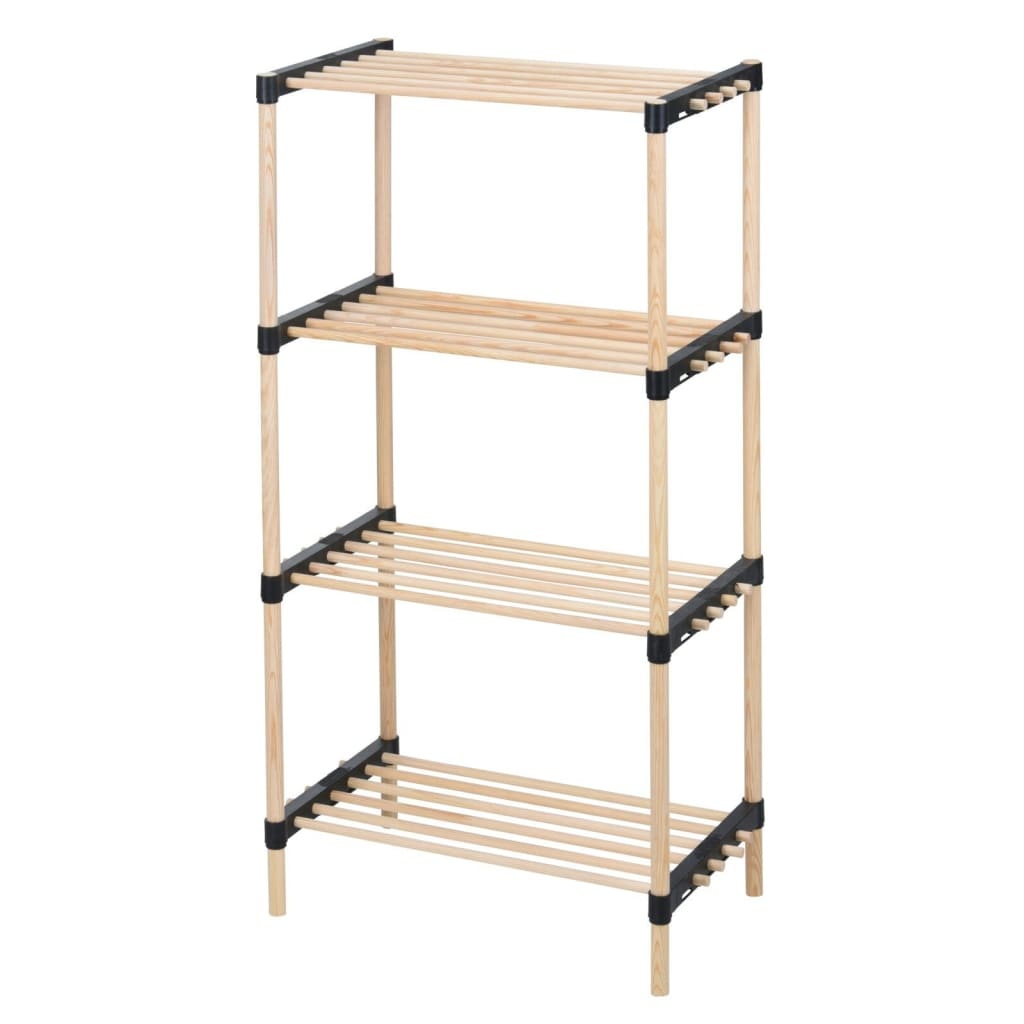 VidaXL Schoenenrek met 4 schappen 49x28x92,5 cm hout