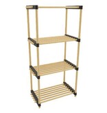 VidaXL Schoenenrek met 4 schappen 49x28x92,5 cm hout