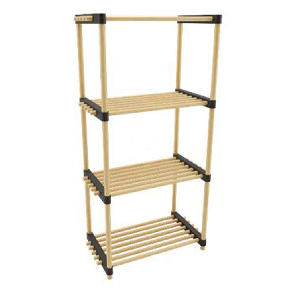 VidaXL Schoenenrek met 4 schappen 49x28x92,5 cm hout