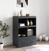 VidaXL Hoge kast 67x39x95 cm staal antracietkleurig