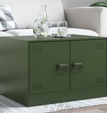 VidaXL Salontafel 67x50x44 cm staal olijfgroen