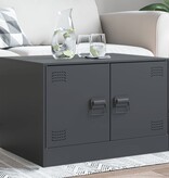 VidaXL Salontafel 67x50x44 cm staal antracietkleurig