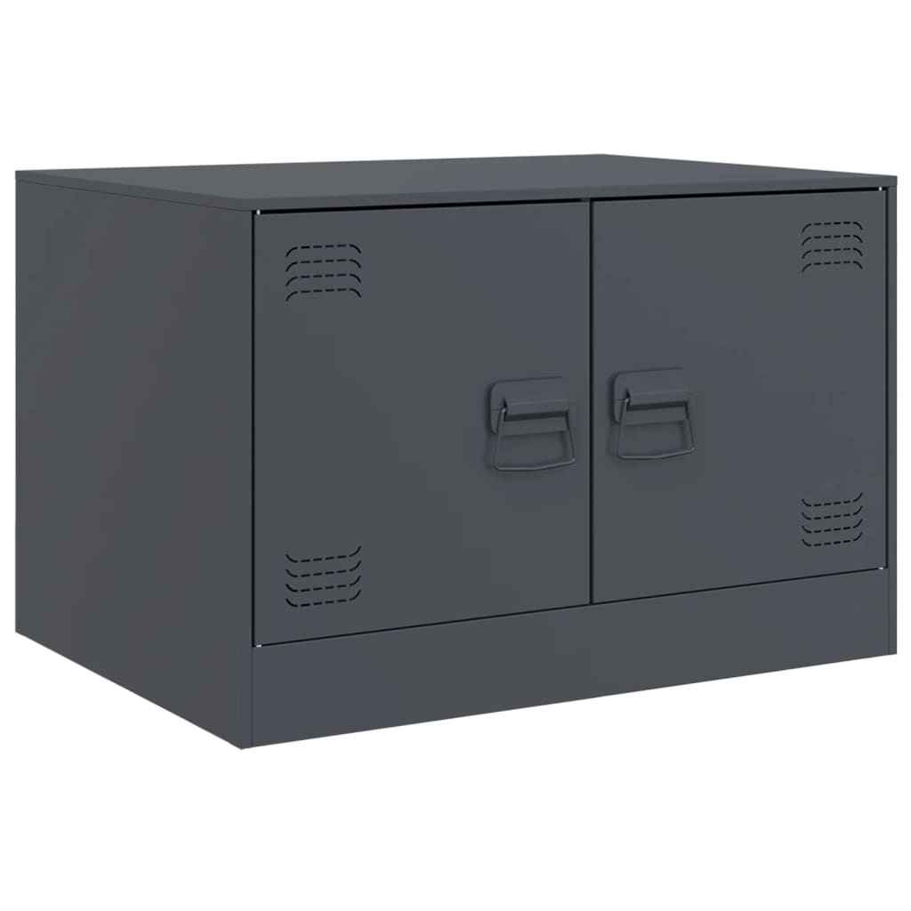 VidaXL Salontafel 67x50x44 cm staal antracietkleurig