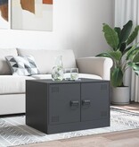 VidaXL Salontafel 67x50x44 cm staal antracietkleurig