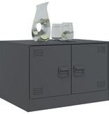 VidaXL Salontafel 67x50x44 cm staal antracietkleurig