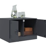 VidaXL Salontafel 67x50x44 cm staal antracietkleurig