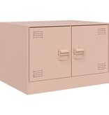 VidaXL Salontafel 67x50x44 cm staal roze