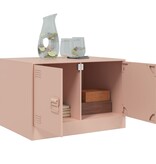 VidaXL Salontafel 67x50x44 cm staal roze