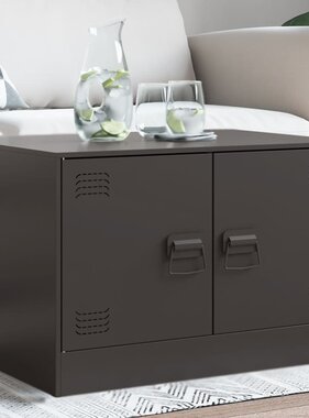 VidaXL Salontafel 67x50x44 cm staal zwart