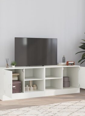 VidaXL Tv-meubelen 2 st 67x39x44 cm staal wit