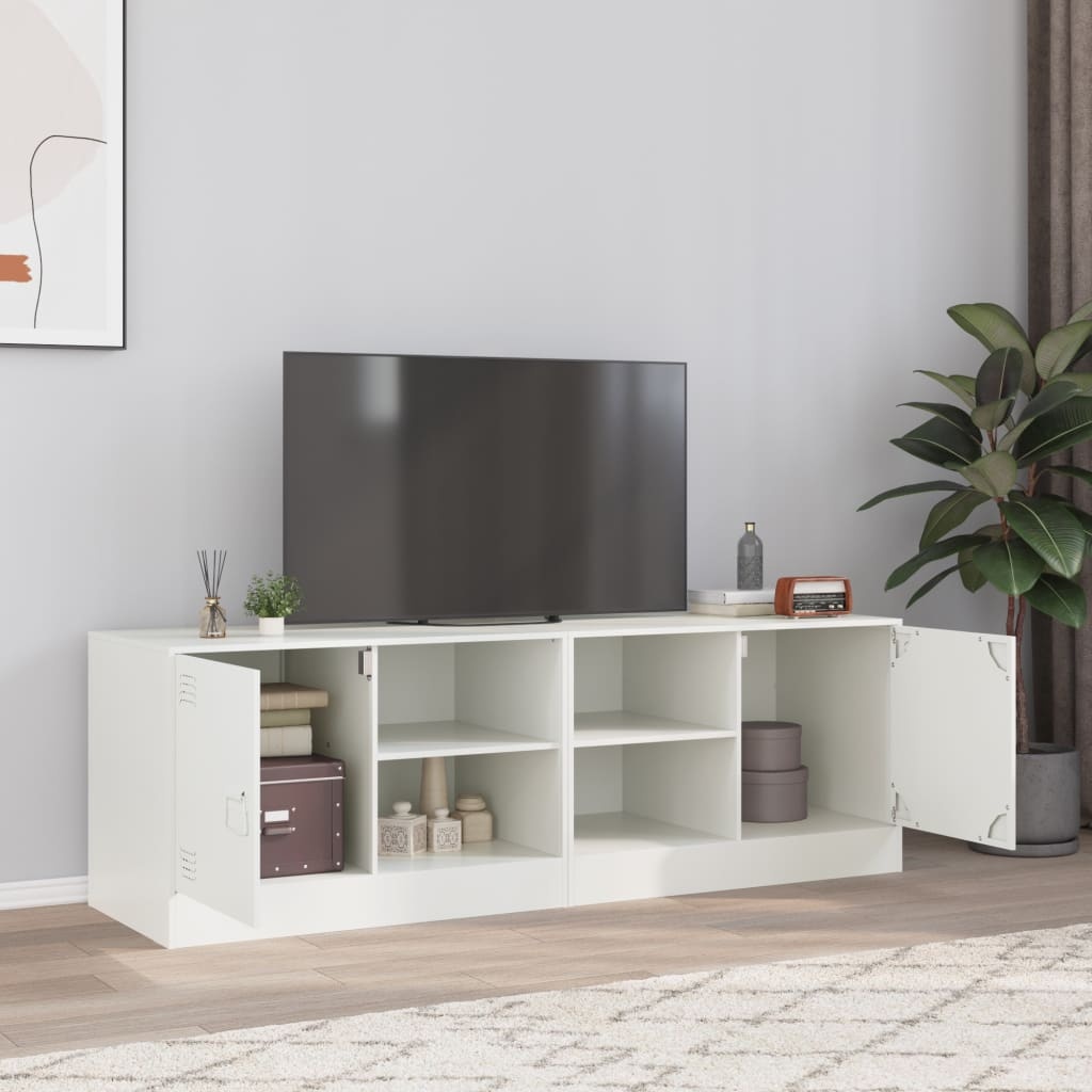 VidaXL Tv-meubelen 2 st 67x39x44 cm staal wit