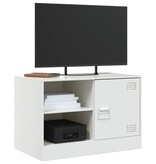 VidaXL Tv-meubelen 2 st 67x39x44 cm staal wit