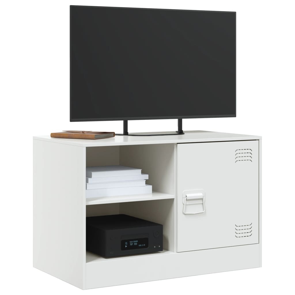 VidaXL Tv-meubelen 2 st 67x39x44 cm staal wit