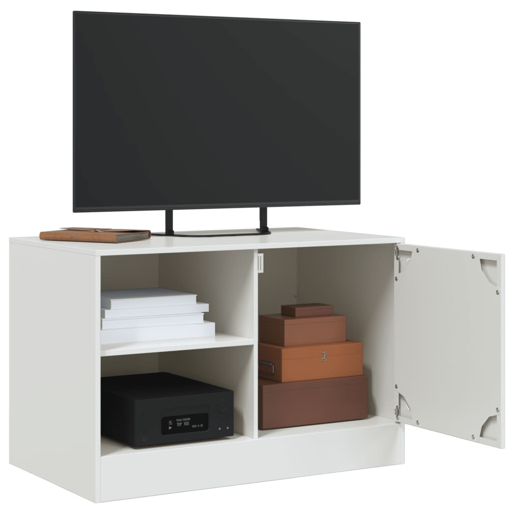 VidaXL Tv-meubelen 2 st 67x39x44 cm staal wit