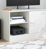 VidaXL Tv-meubel 67x39x44 cm staal wit
