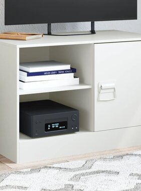 VidaXL Tv-meubel 67x39x44 cm staal wit