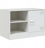 VidaXL Tv-meubel 67x39x44 cm staal wit
