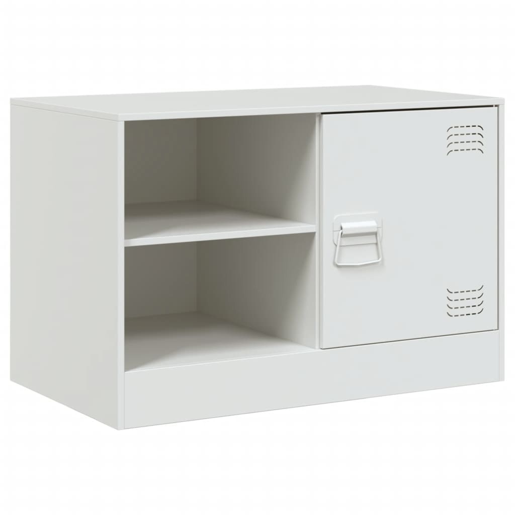 VidaXL Tv-meubel 67x39x44 cm staal wit