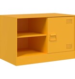 VidaXL Tv-meubel 67x39x44 cm staal mosterdgeel