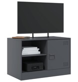 VidaXL Tv-meubelen 2 st 67x39x44 cm staal antracietkleurig