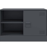 VidaXL Tv-meubelen 2 st 67x39x44 cm staal antracietkleurig