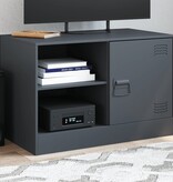 VidaXL Tv-meubel 67x39x44 cm staal antracietkleurig