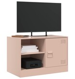 VidaXL Tv-meubelen 2 st 67x39x44 cm staal roze