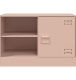 VidaXL Tv-meubelen 2 st 67x39x44 cm staal roze