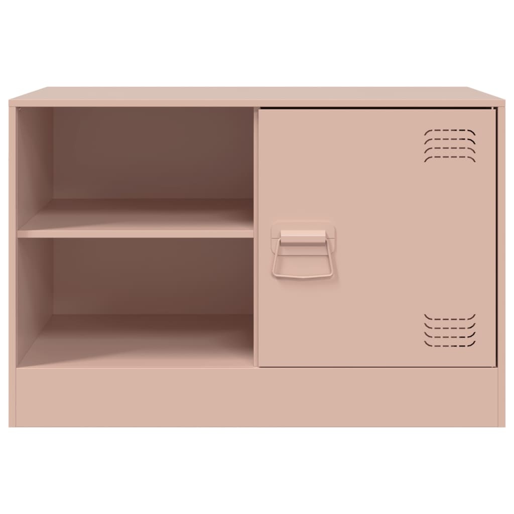 VidaXL Tv-meubelen 2 st 67x39x44 cm staal roze