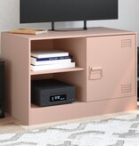 VidaXL Tv-meubel 67x39x44 cm staal roze